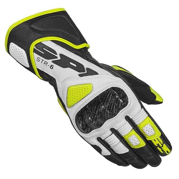 Spidi STR-6 black yellow fluo gloves