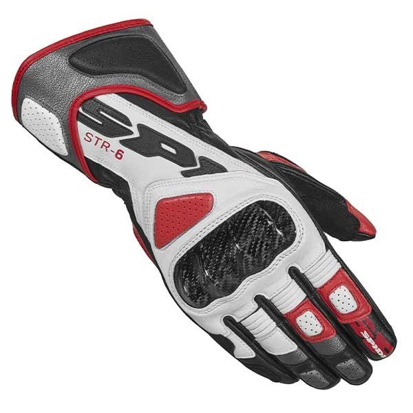 Spidi STR-6 schwarz rot handschuhe