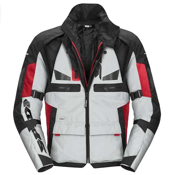 Spidi H2Out Crossmaster Jacket grey red