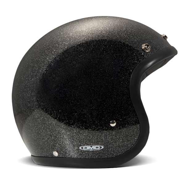 DMD Vintage jet helmet Glitter Black