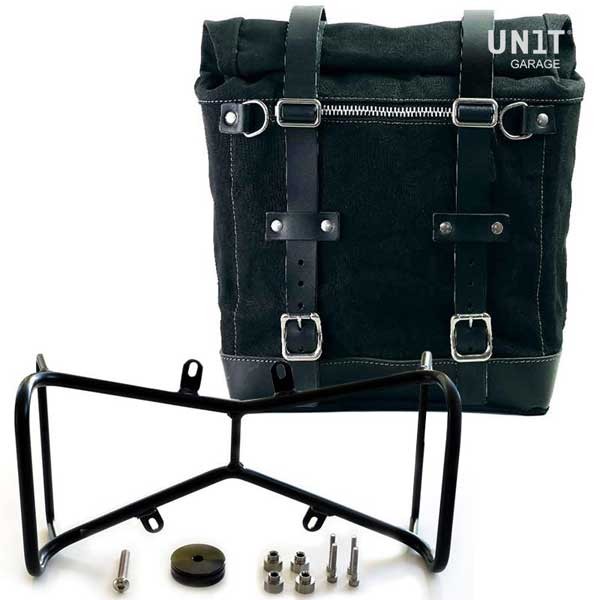 Unit Garage Scram Canvas side bag + Symmetrical double frame Bmw NineT black
