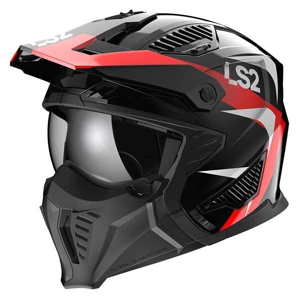 Ls2 Drifter OF606 Triality red helmet