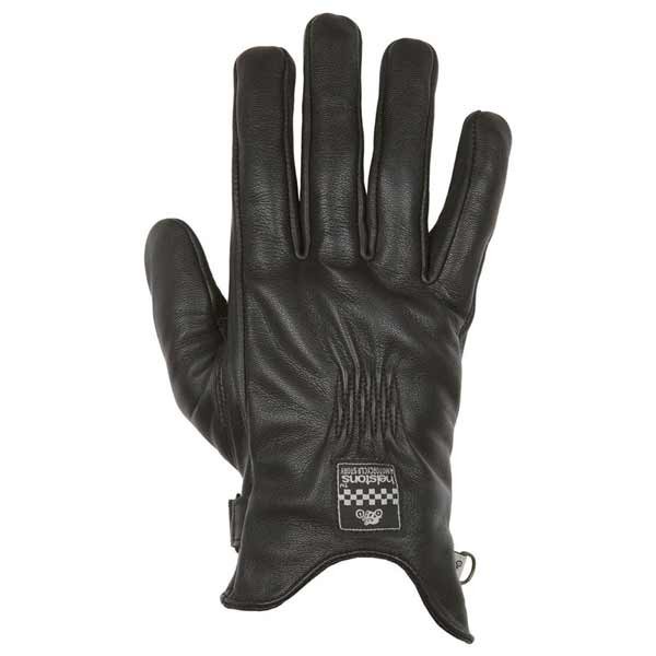 Helstons Condor black motorcycle leader gloves