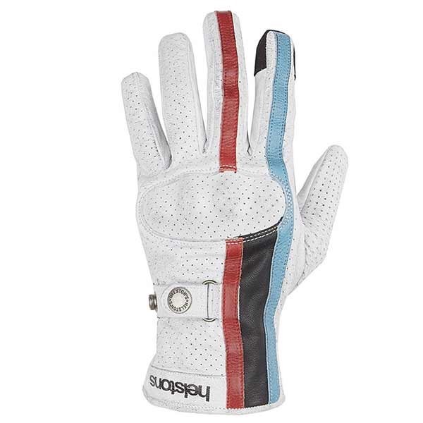 Helstons Eagle Air white motorcycle leader gloves