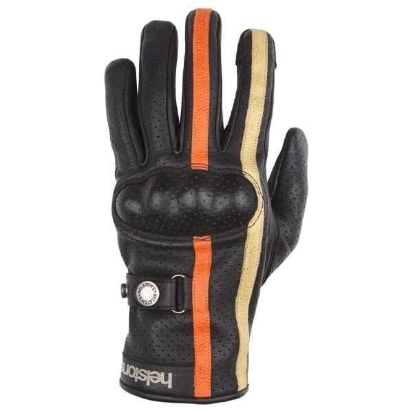 Helstons Eagle Air black orange motorcycle leader gloves