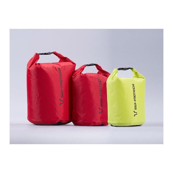 Set of waterproof yellow/red Sw-Motech Drypack 4/8/13 l saddle bags