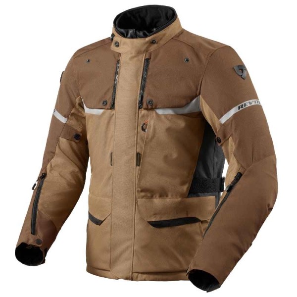 Revit Outback 4 H2O motorcycle jacket brown