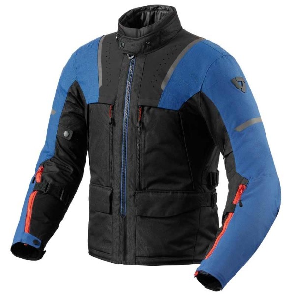 Revit Offtrack 2 H2O motorcycle jacket blue black