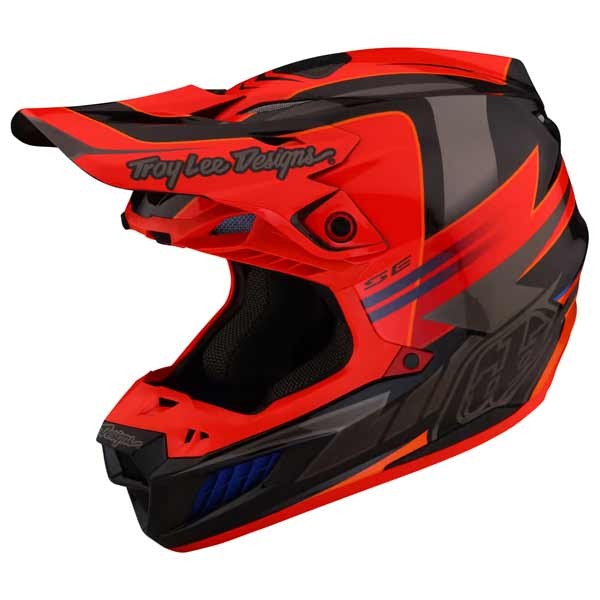 Troy Lee Designs Helmet SE5 Carbon Saber Rocket red