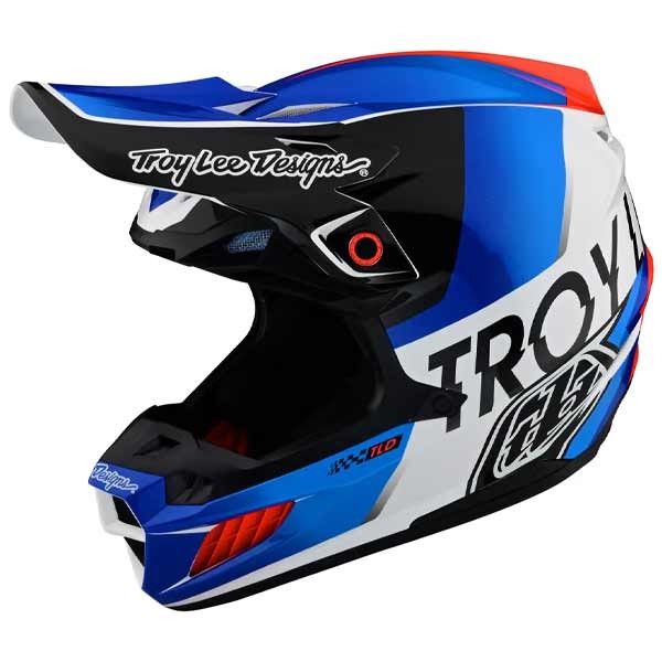 Troy Lee Designs Helmet SE5 Composite Qualifier white blu
