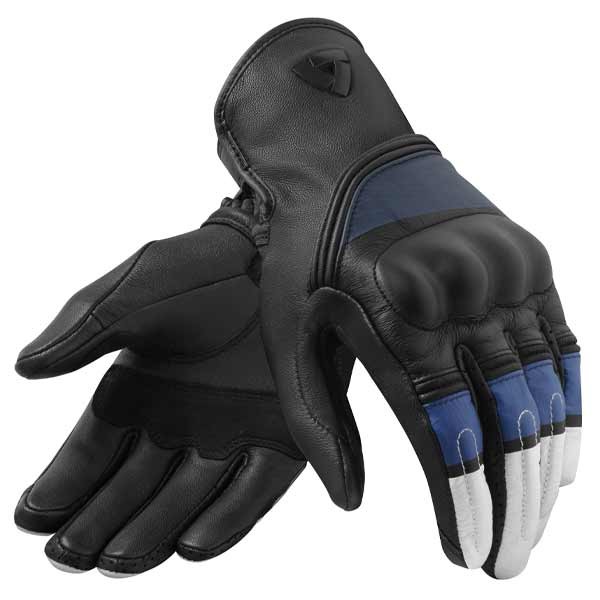 Revit Redhill black white blue gloves