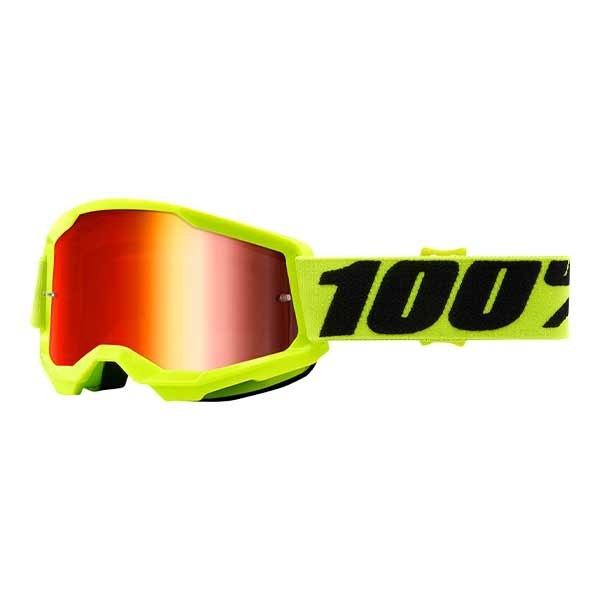 100% Strata 2 Junior yellow off-road goggles for kids