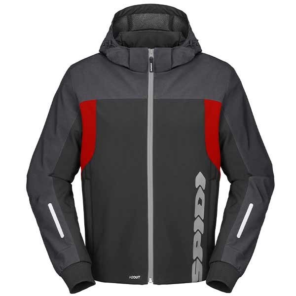 Spidi H2Out Hoodie II black anthracite red Jacket