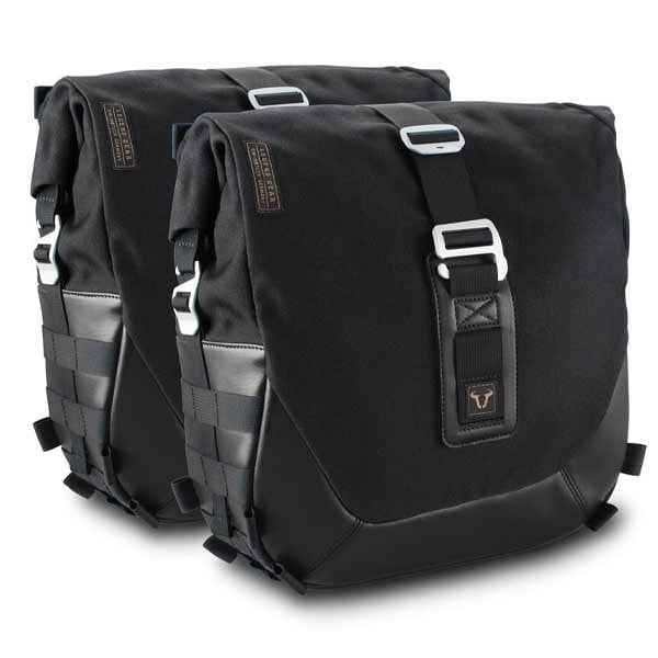 Set borse laterali Sw-Motech Legend Gear LC Black Edition Moto Guzzi V9 Roamer/Bobber (15-)