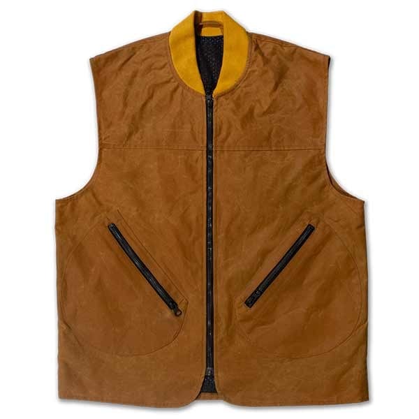 DMD sand Cotton Waxed motorcycle vest