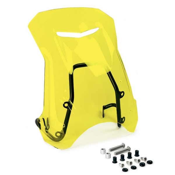 Unit Garage windshield with GPS support Bmw NineT Urban GS yellow