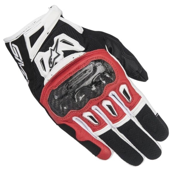 Motorcycle Gloves Alpinestars SMX-2 Air Carbon V2 Black Red