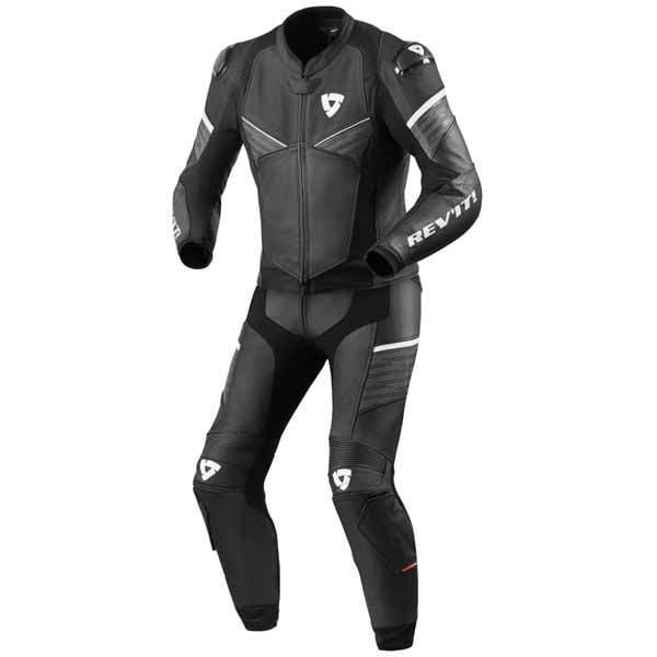 Revit Beta black white two piece motorcycle suit