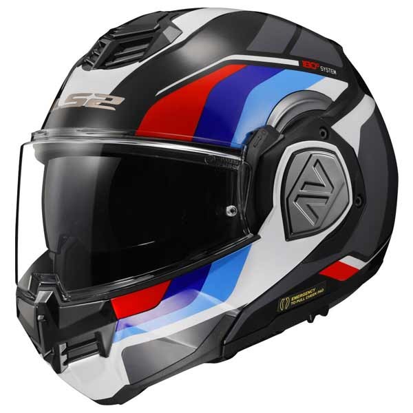 LS2 Advant Sport black blue red modular helmet
