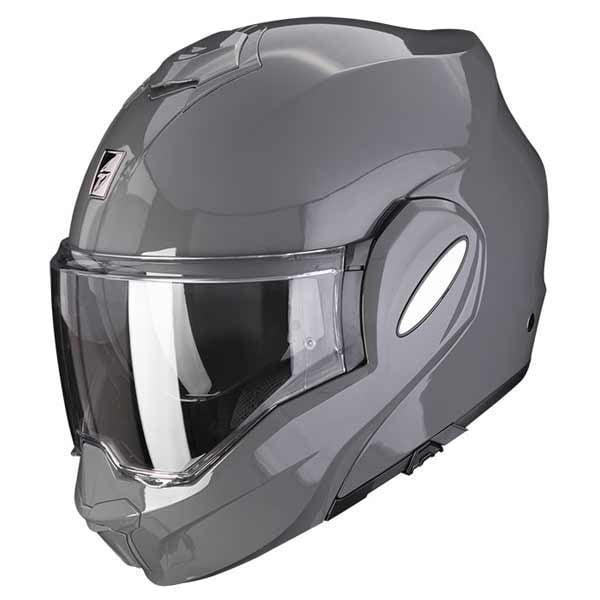 Scorpion Exo-Tech Evo concrete grey flip-up helmet