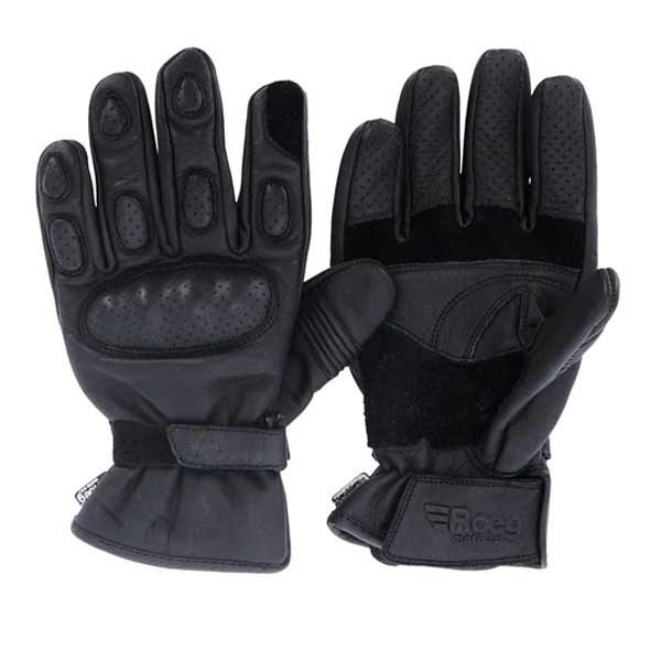 Roeg Bax black motorcycle gloves