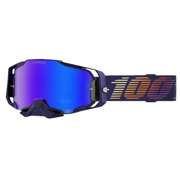 100% Armega Hiper Agenda motocross goggles purple