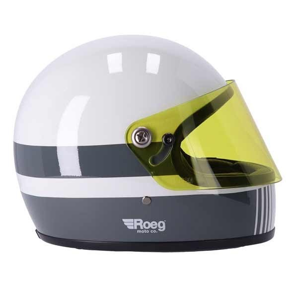 Roeg Moto Chase Fog Line grey white helmet