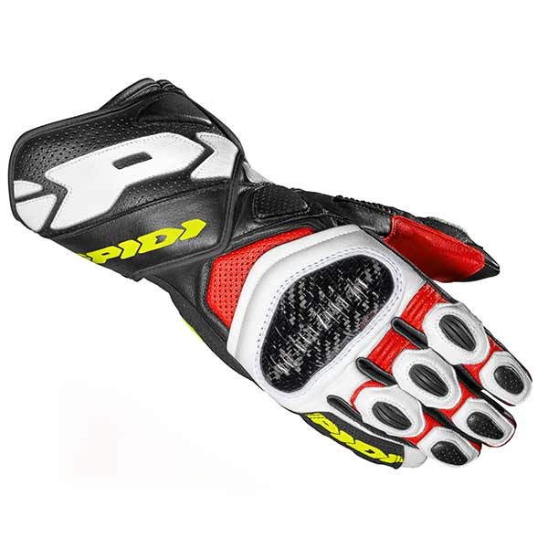 Spidi Carbo 7 red yellow gloves
