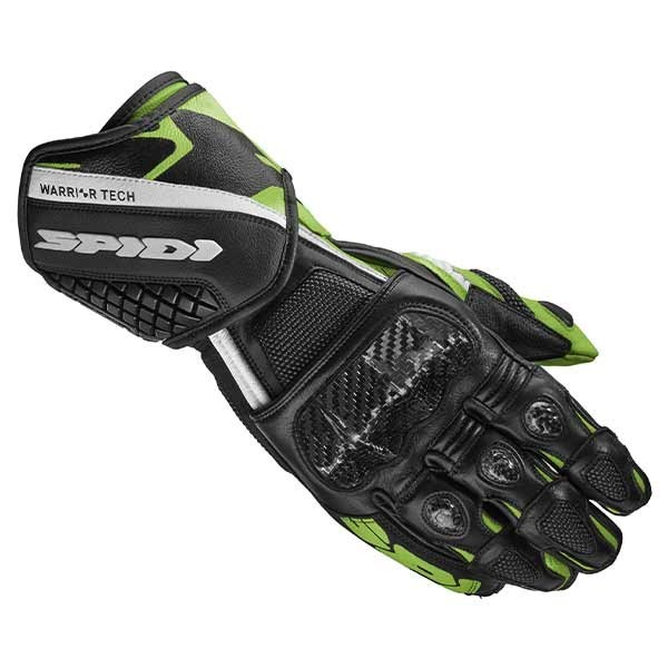 Spidi Carbo 5 black green Kawasaki gloves