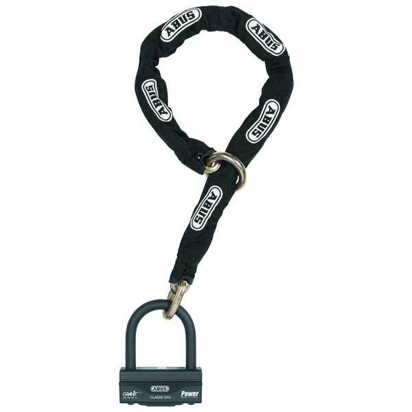 Abus chain with Granit 58 12KS Black Loop clasp