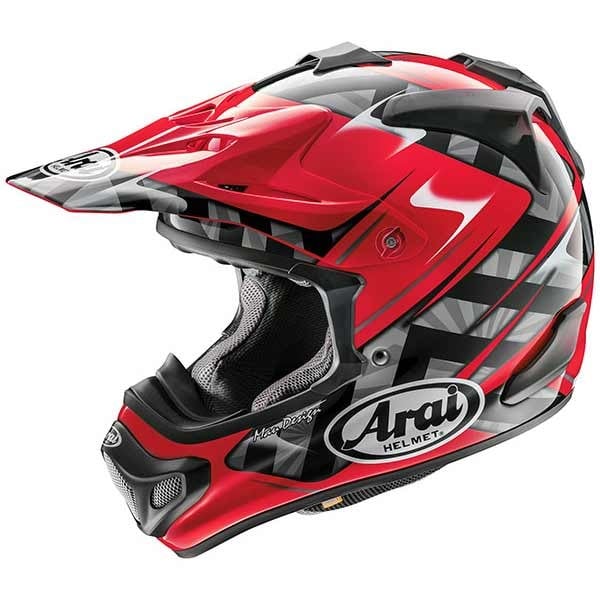 Arai MX-V Scoop red motocross helmet