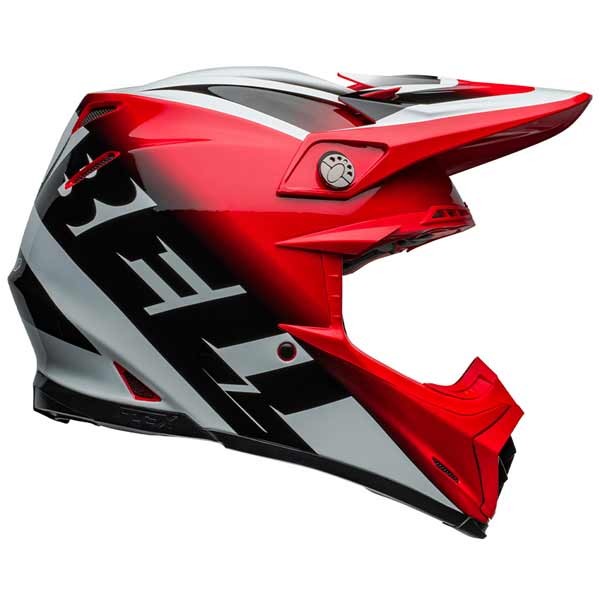 Bell Moto-9S Flex Rail red white helmet