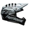 Casque Bell Moto 10 Spherical Fasthouse Mod Squad blanc noir