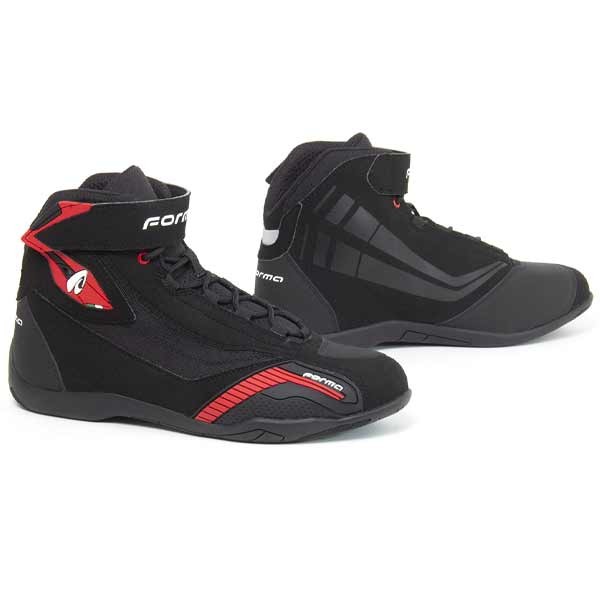 Zapato de moto Forma Genesis negro rojo