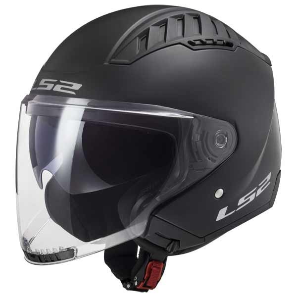 LS2 Copter II Solid matt black jet helmet