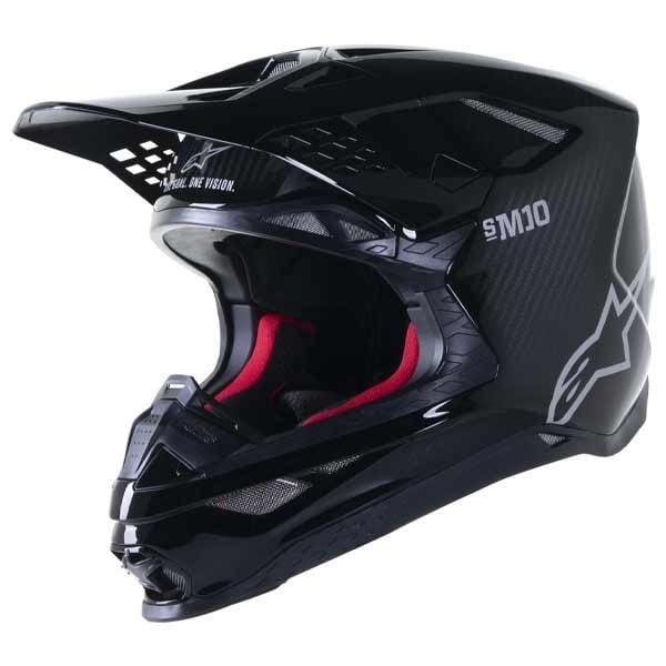Alpinestars SM10 Carbon motocross helmet black 22.06