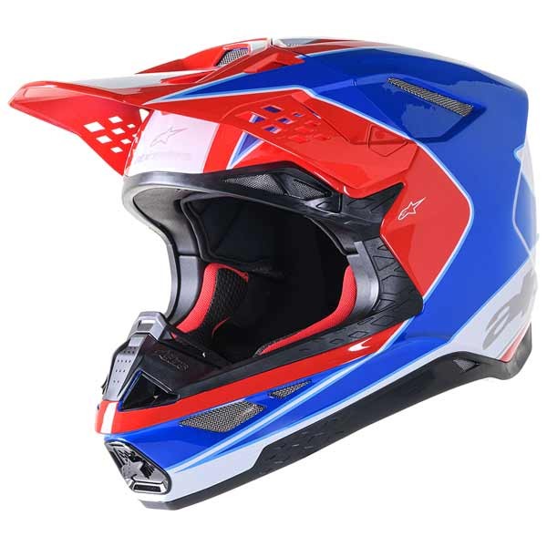 Alpinestars SM10 Aeon red blue motocross helmet 22.06