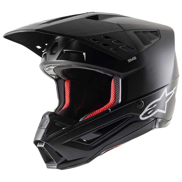 Alpinestars SM5 Solid matt black motocross helmet 22.06