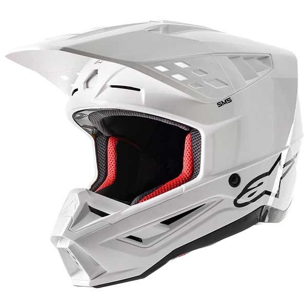 Alpinestars SM5 Solid glänzend weiß Helm 22.06