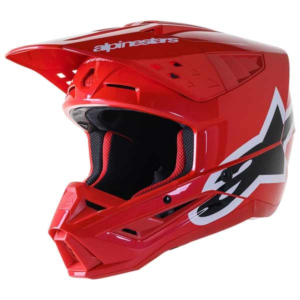 Alpinestars SM5 Corp red motocross helmet 22.06