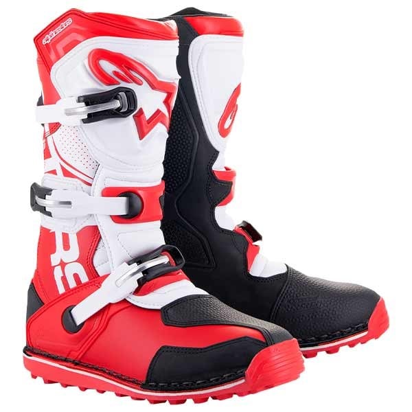 Alpinestars Tech T boots trial red white
