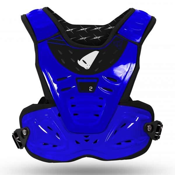 Ufo Plast Reactor Motocross Brustpanzer Kind blau