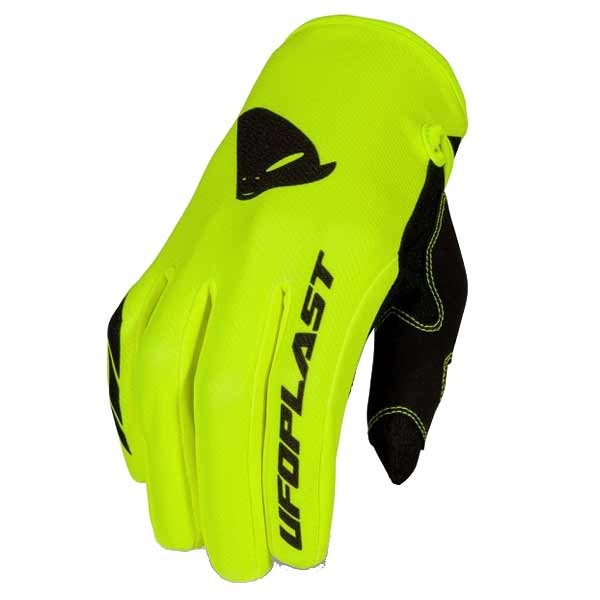 Ufo Plast Skill Radial kids yellow motocross gloves