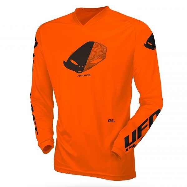Camiseta motocross Ufo Plast Radial naranja niño