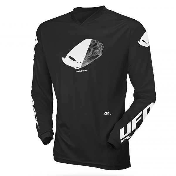 Camiseta motocross Ufo Plast Radial negro niño
