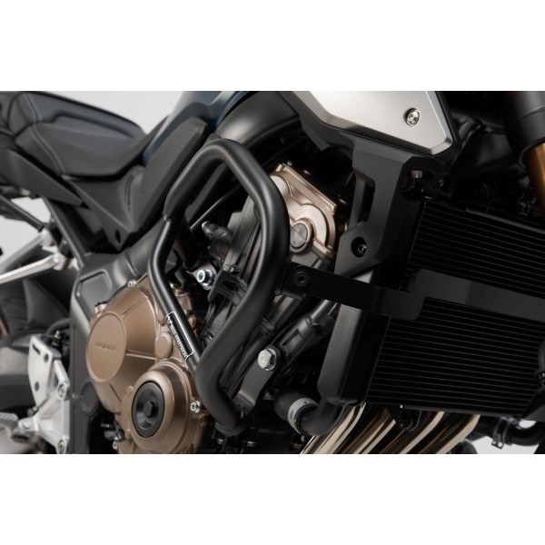 Barra protezione motore Sw-Motech nero Honda CB650F (14-18) / CB650R (18-)