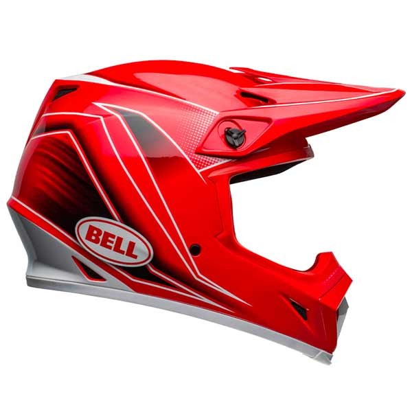 Casque Bell Helmets MX-9 Mips Zone rouge brillant