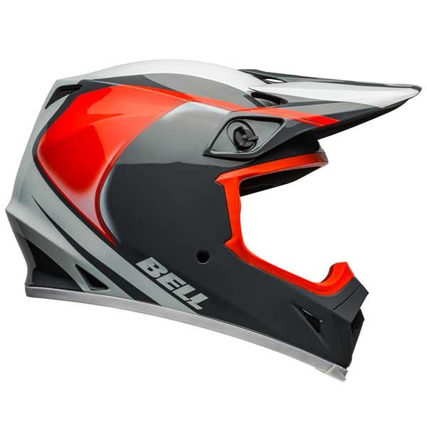 Bell Helmets MX-9 Mips Dart glänzendes grau orange Helm