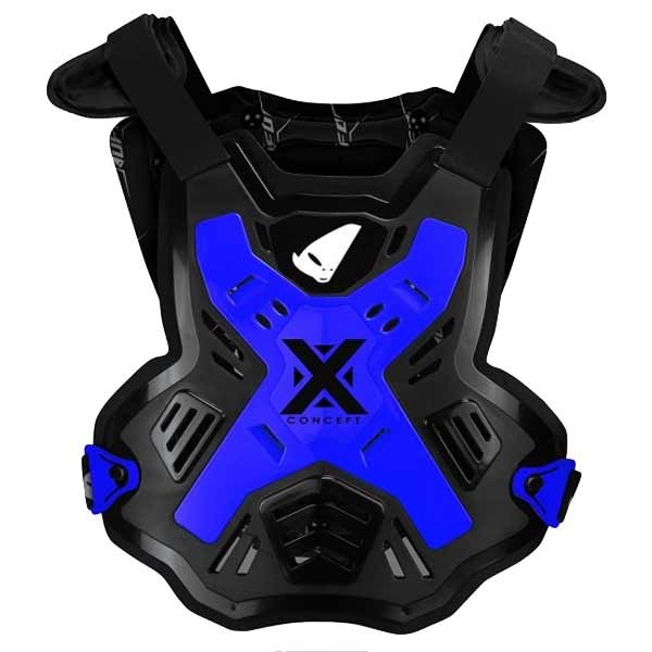 Plastron motocross Ufo Plast X-Concept bleu