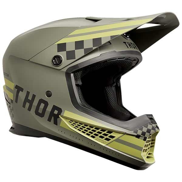Motocross helmet Thor Sector 2 Combat Army black